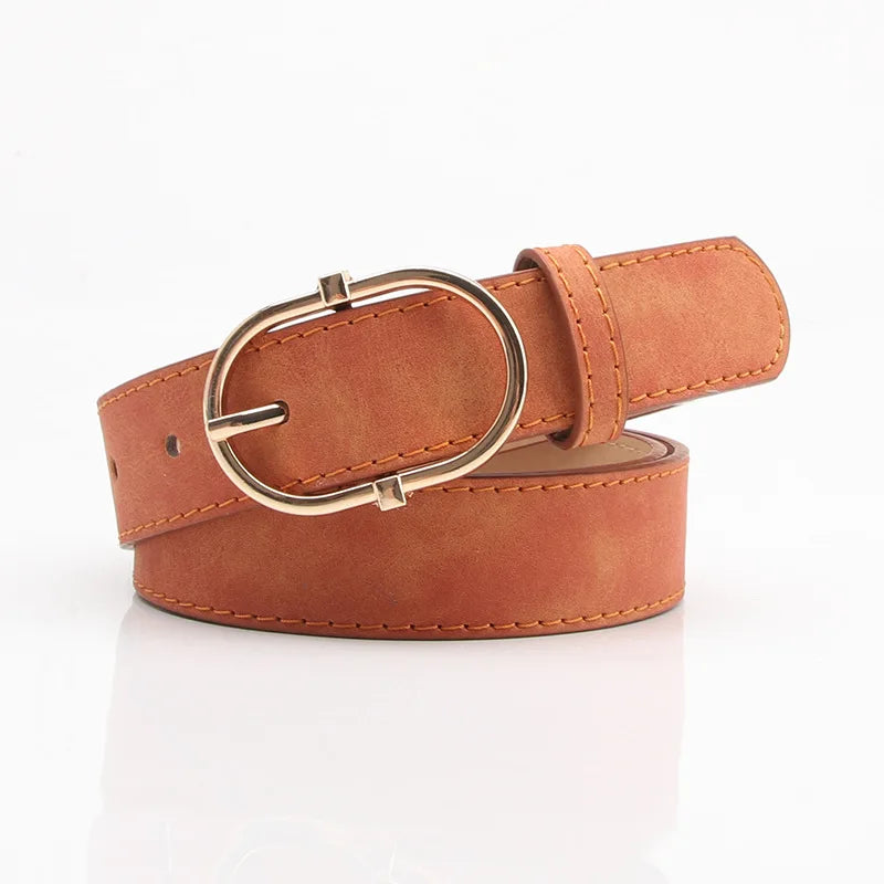 Ceinture Femme en PU – Boucle à Ardillon, 106 cm & Style Tendance