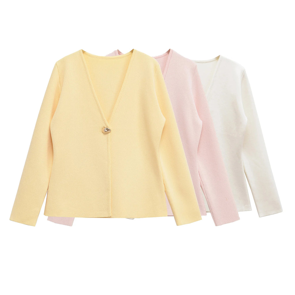 Cardigan Femme Printemps – Col V Ouvert Léger - Vestico