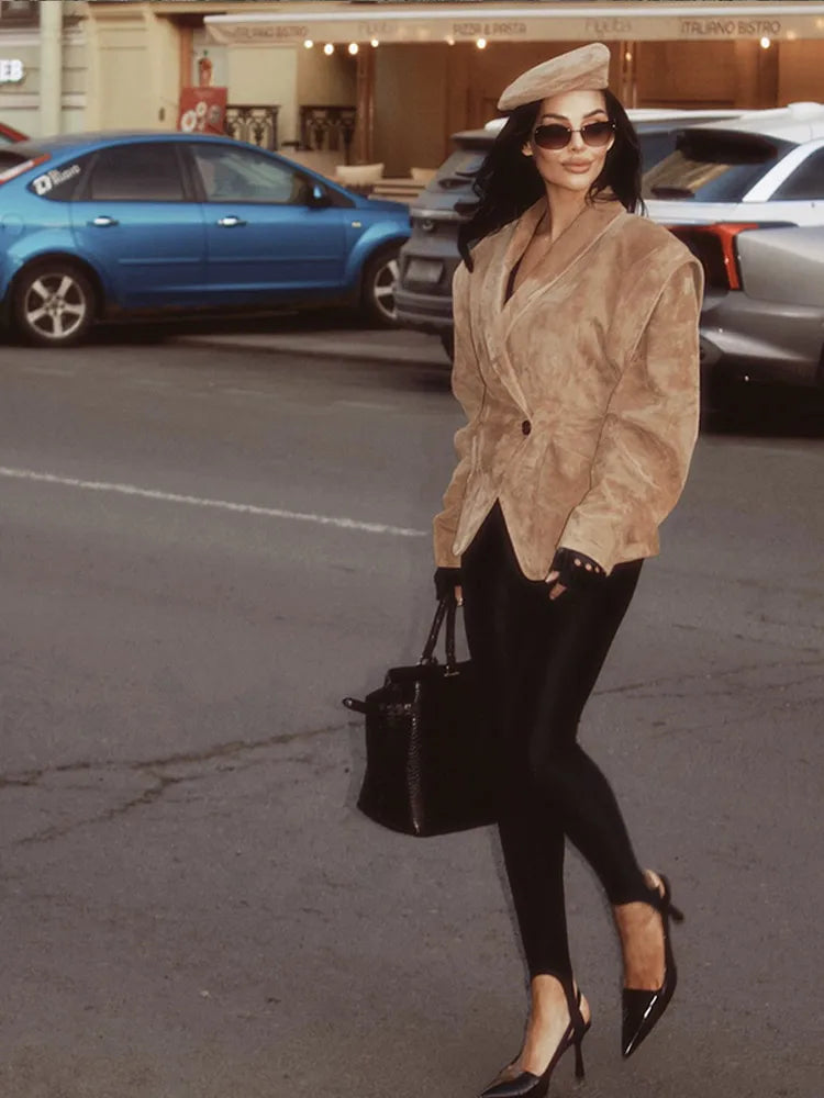 Blazer Femme Ceinturé – Chic & Élégant - Vestico