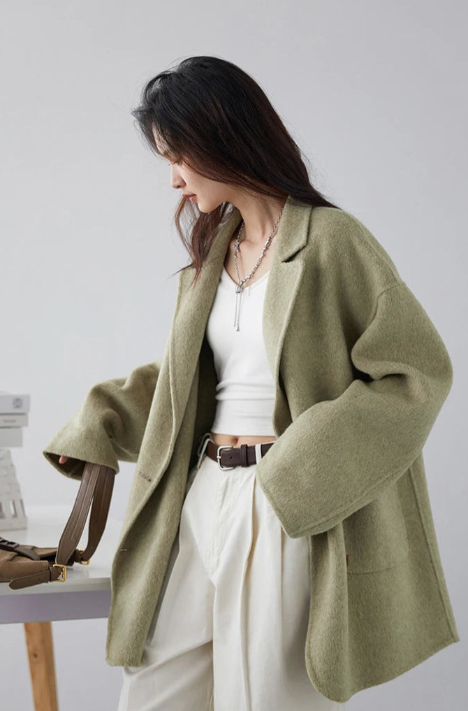 Manteau Laine Femme – Double Face Élégance - Vestico