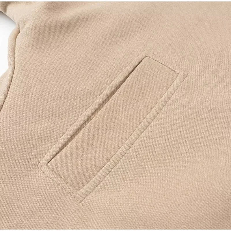 Manteau Court Femme Chic – Col Montant, Fermeture Zippée et Poches - Vestico