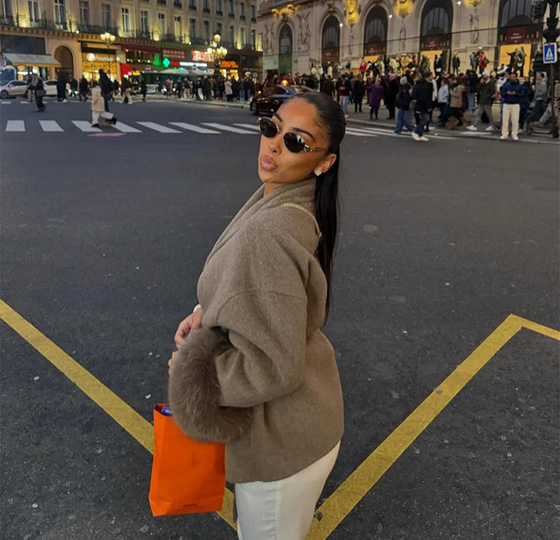 Veste Femme Laine Courte Ceinturée – Élégante & Chic Automne/Hiver 2025 - Vestico