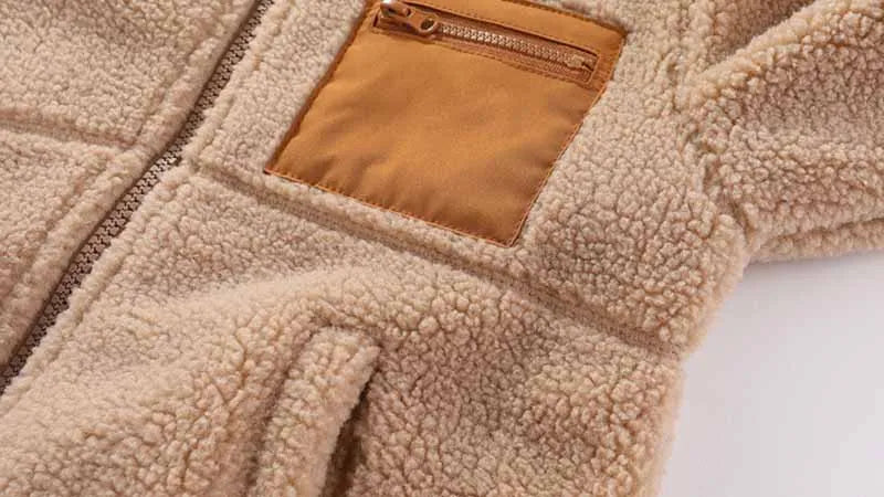 1 2 3 4 5 6 7 Years Boys Jacket Autumn Winter Warm Fleece Baby Coats New Fashion Zipper Children's Outerwear Plush Kids Clothes - Vestico