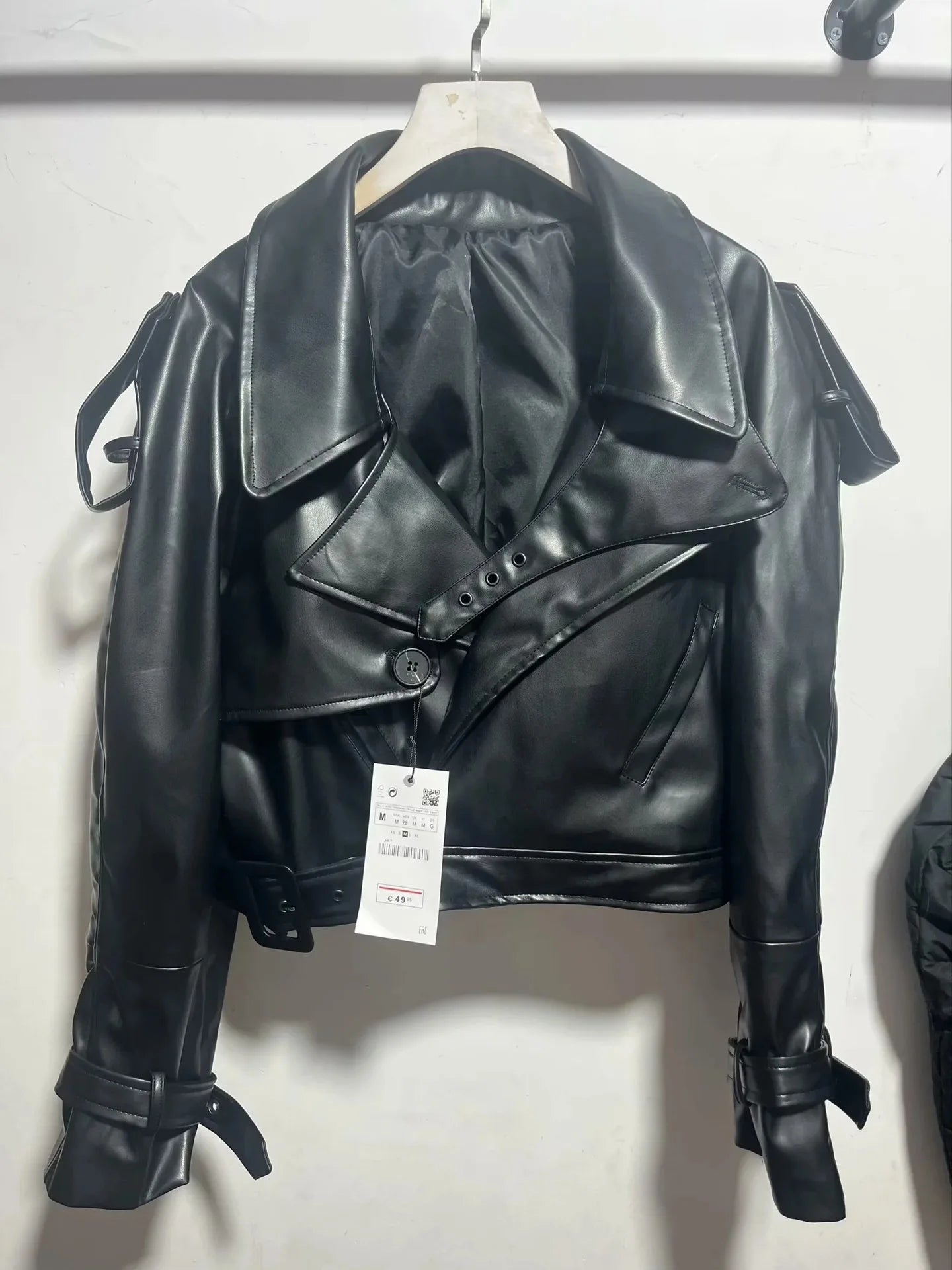 Veste PU Rouge Vin Femme – Style Street & Slim Fit - Vestico