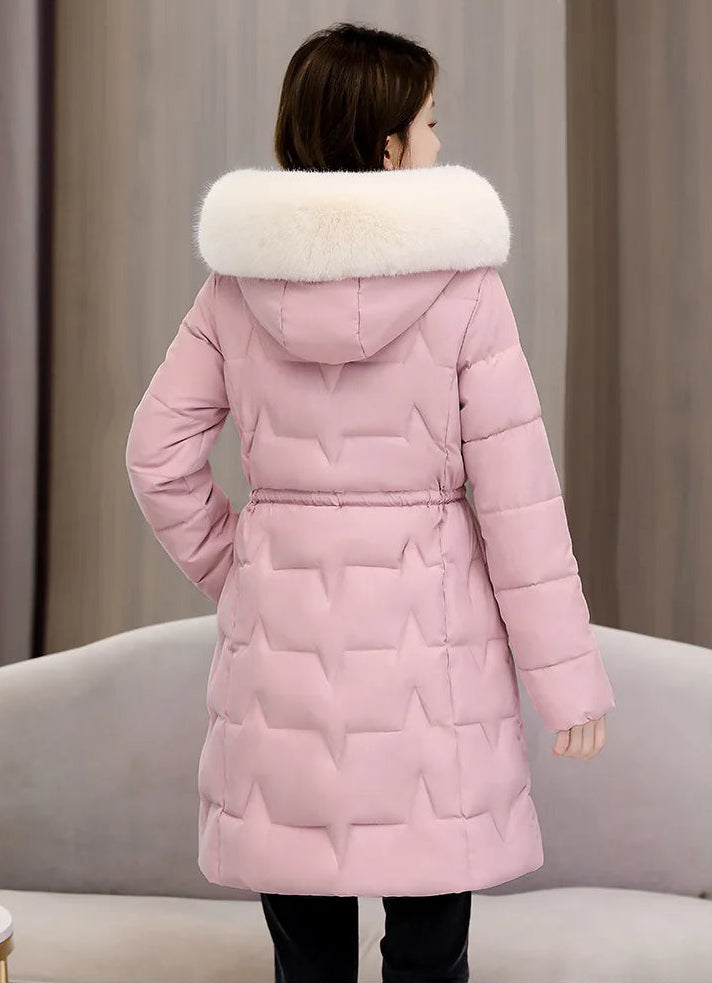 Parka Oversize à Capuche et Col en Fausse Fourrure – Élégance Décontractée d’Hiver
