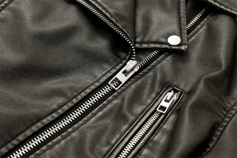 Veste Courte Femme – Simili cuir Vintage avec Ceinture - Vestico