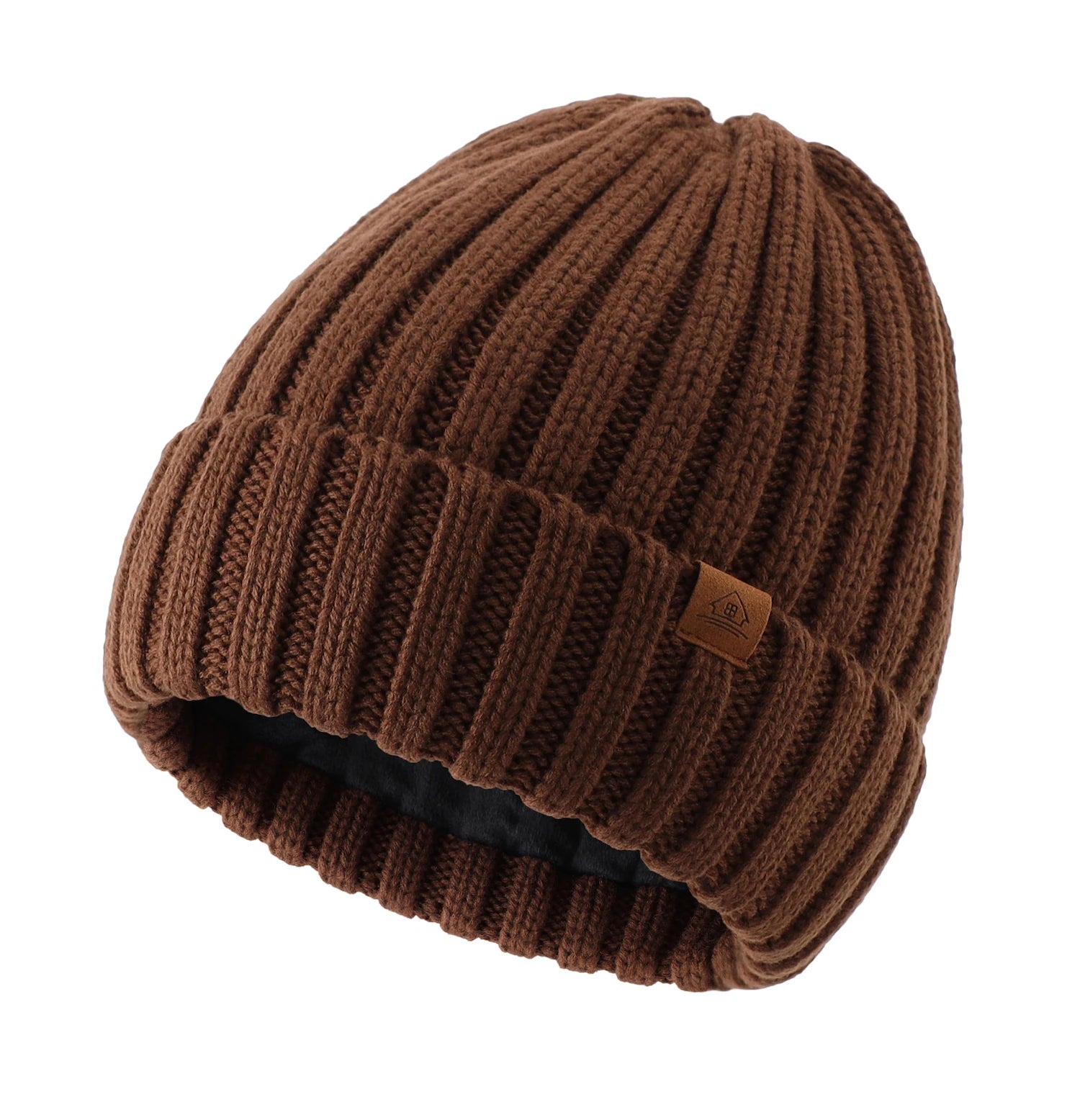 Bonnet Unisexe en Maille – Doublure Velours, Chaud & Confortable - Vestico