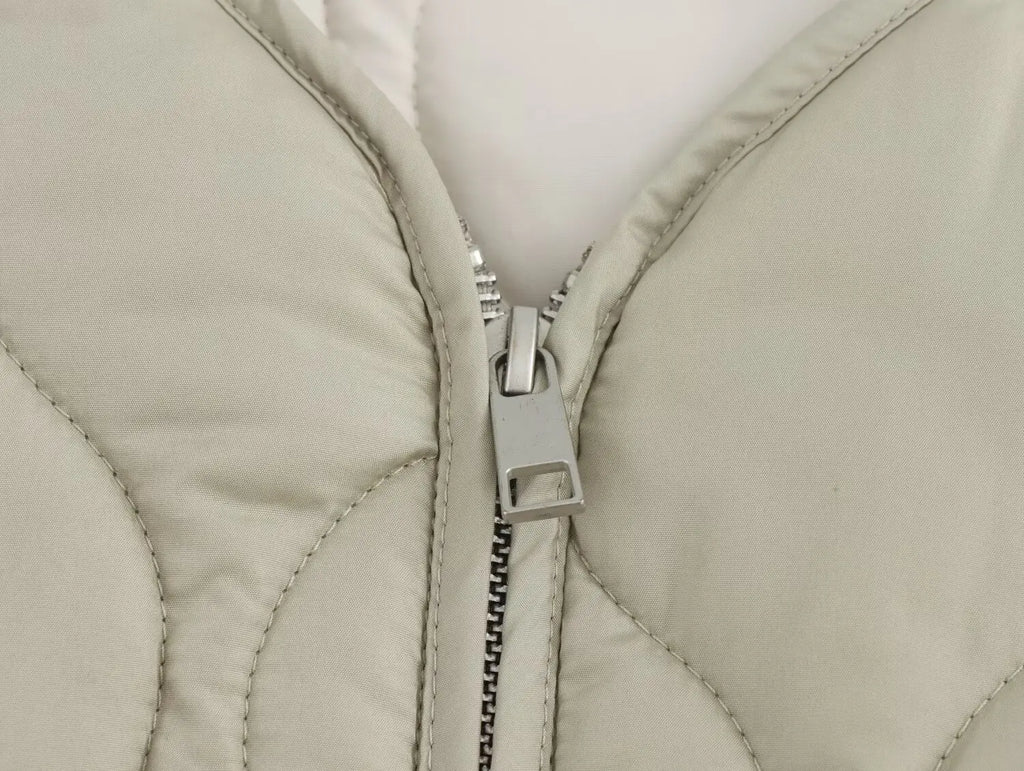 Veste Femme Zippée Décontractée – Manches Longues Coupe Ample