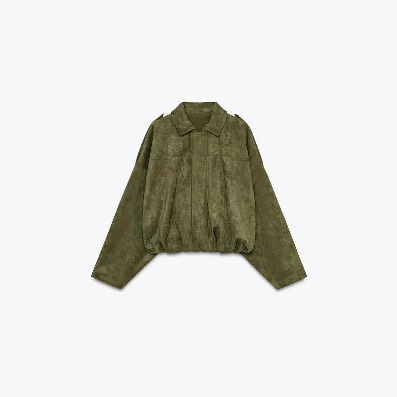 Veste Suédine Femme – Vintage Oversize - Vestico