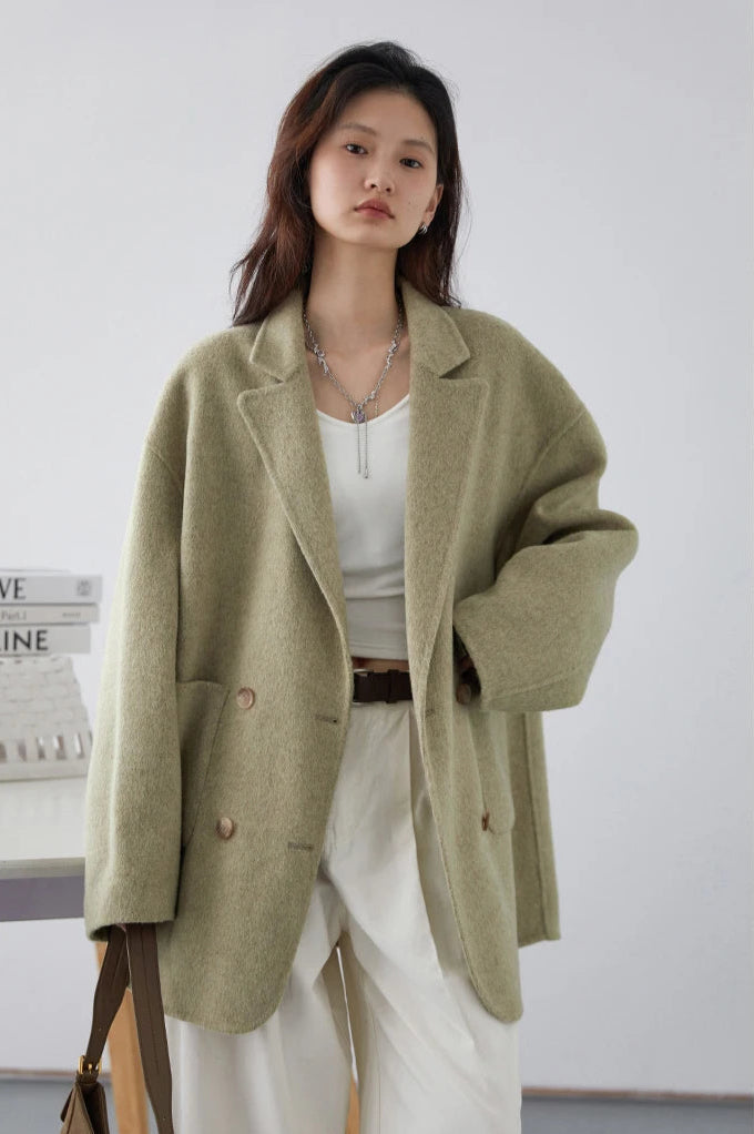 Manteau Laine Femme – Double Face Élégance - Vestico