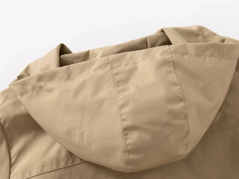 Kids Clothes Windbreaker Coats 2023 Spring Autumn New Boys Trench Jacket Children Windproof Hooded Outerwear 2-6 Years - Vestico