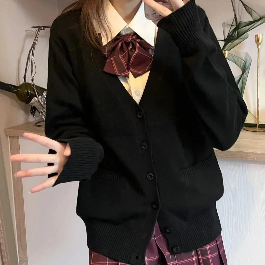 Cardigan Femme Style Japonais – V-Neck & Boutons - Vestico