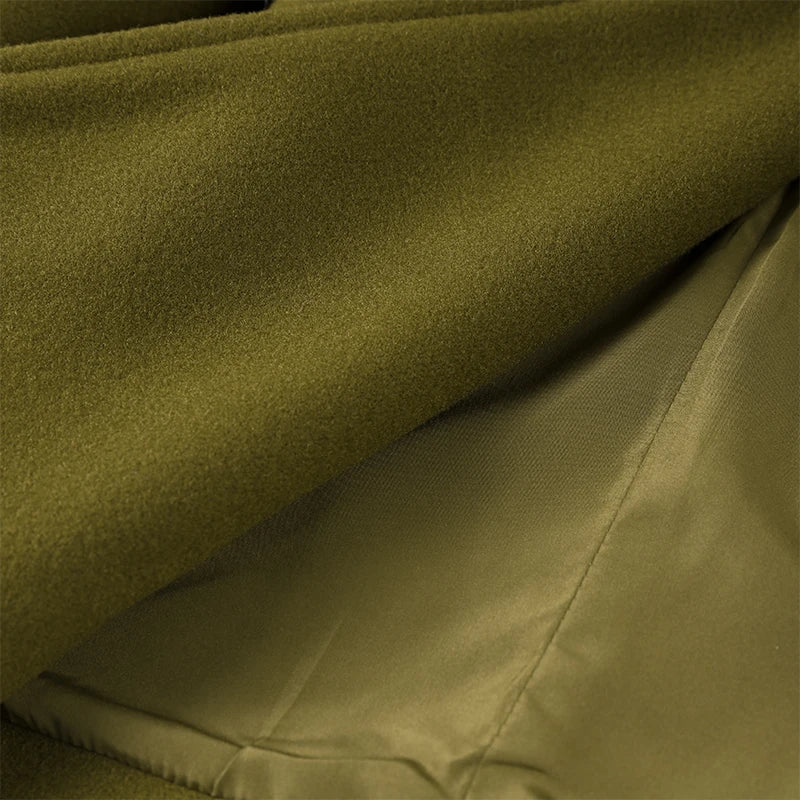 Manteau Urbain Ceinturé à Capuche – Laine Mélangée & Boutonnage Élégant - Vestico