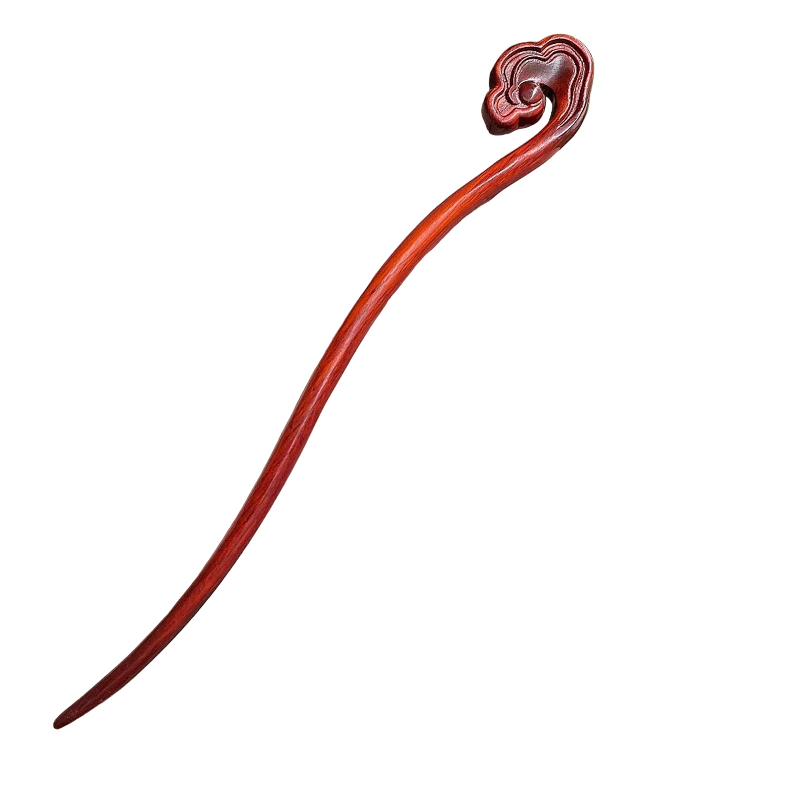Pic à Cheveux en Bois Sculpté – Style Chinois, Fait Main & Élégant