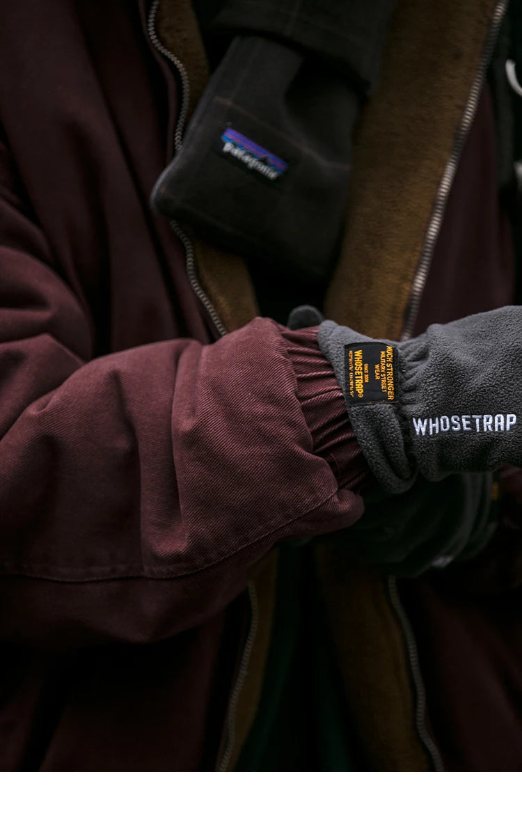 Veste Polaire Japonaise Vintage Homme – Épaisse et Chaude, Style Coréen Streetwear Décontracté - Vestico