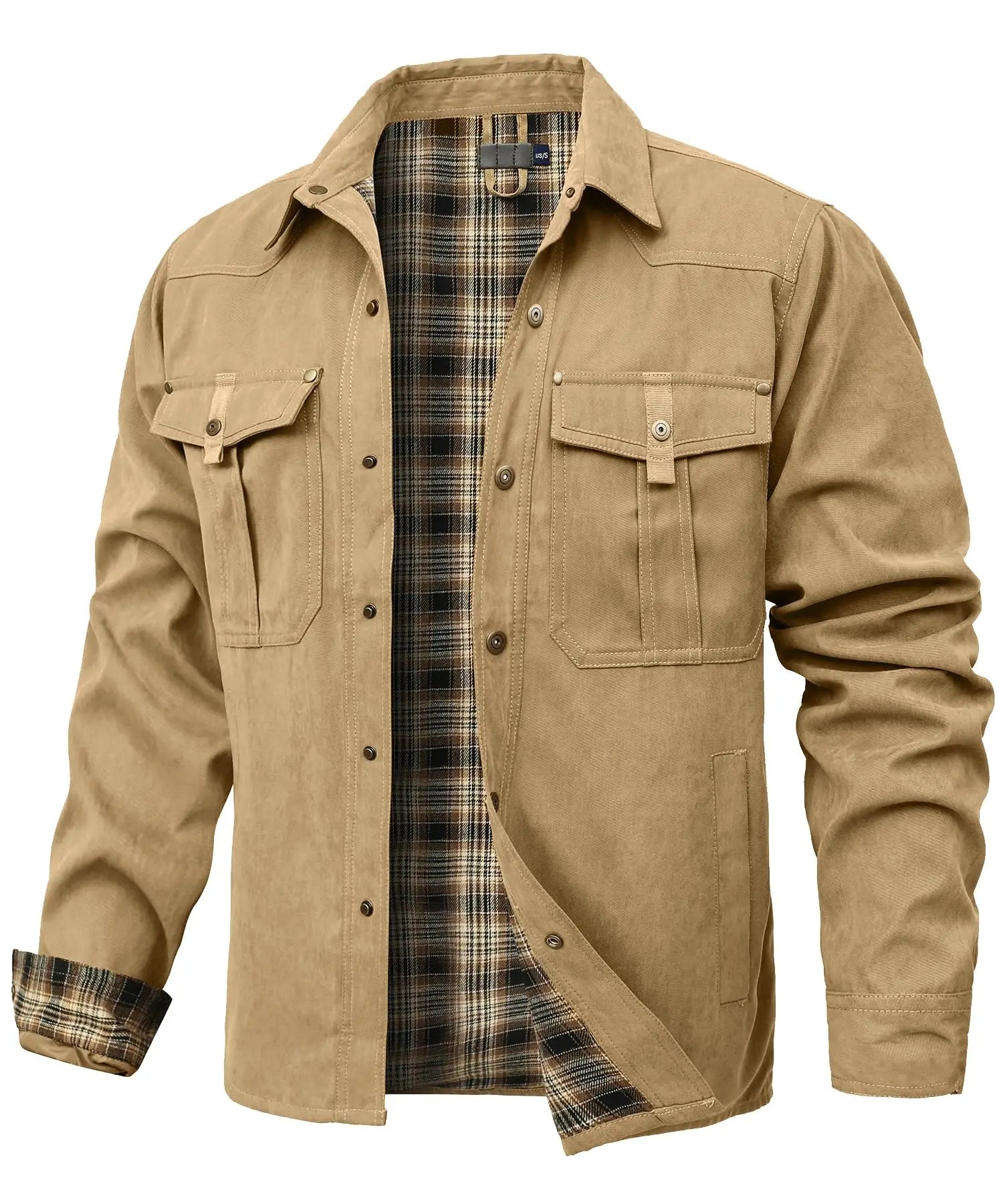 Veste Chemise Homme Printemps – Style Cowboy Décontracté à Boutons Pression - Vestico