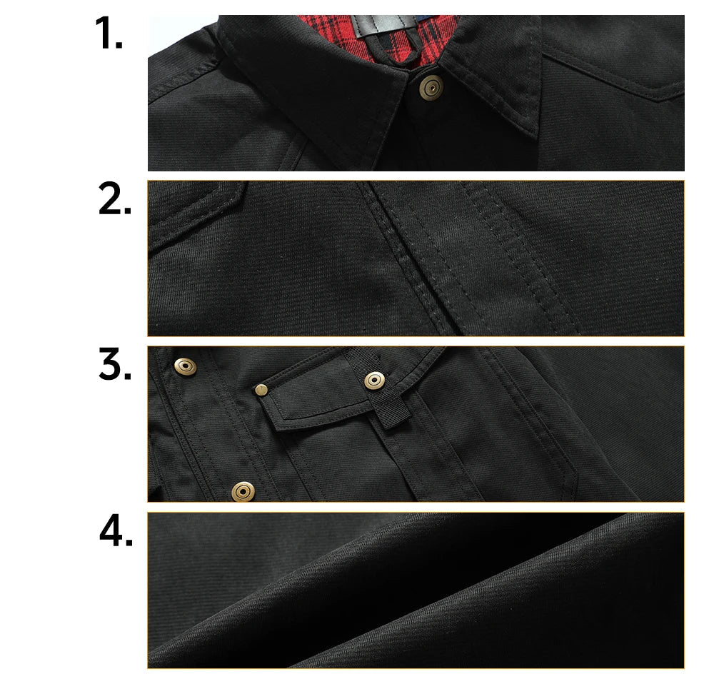 Veste Chemise Homme Printemps – Style Cowboy Décontracté à Boutons Pression - Vestico