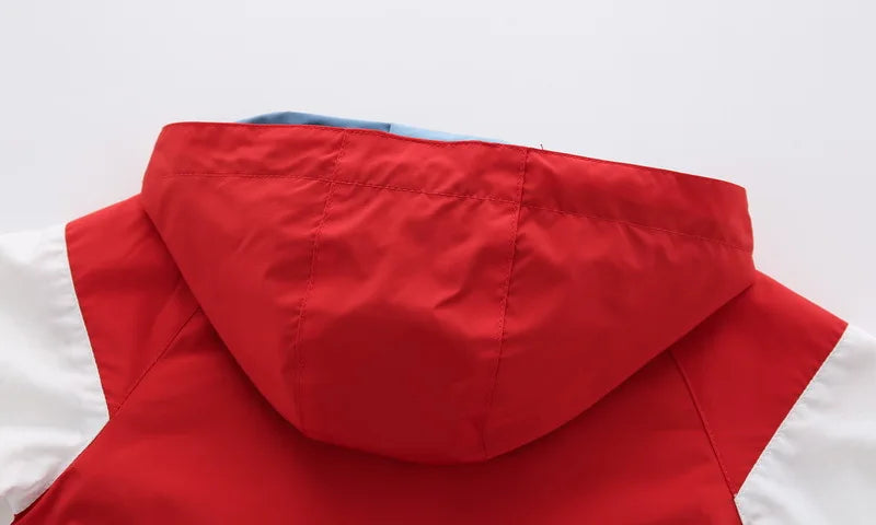 Boys Spring Autumn Coats Kids Jackets Toddler Hooded Windbreaker With Pocket Children Zipper Outerwear Baby Clothes 2-7 Years - Vestico