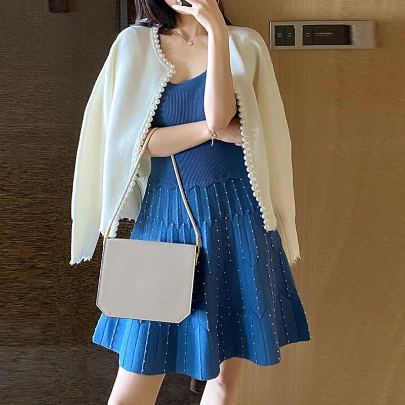 Cardigan Femme – Perles & Style Élégant - Vestico