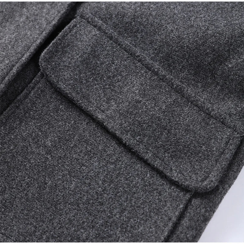 Manteau Femme Oversize en Laine Mélangée – Élégance Automne/Hiver - Vestico