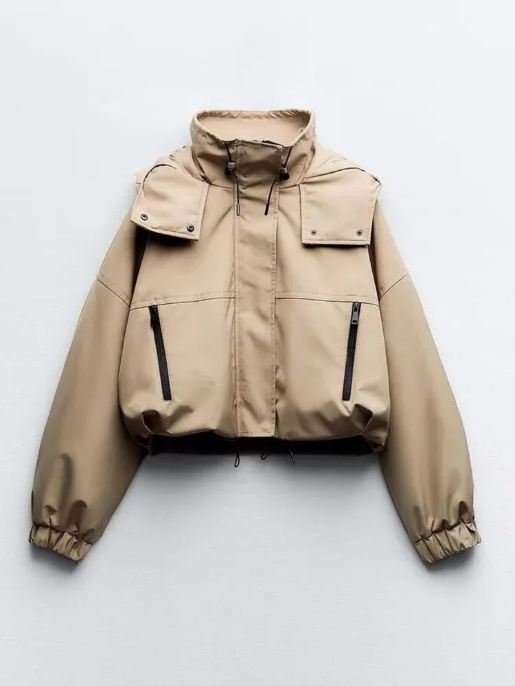 Veste Courte à Capuche Femme – Printemps/Automne - Vestico