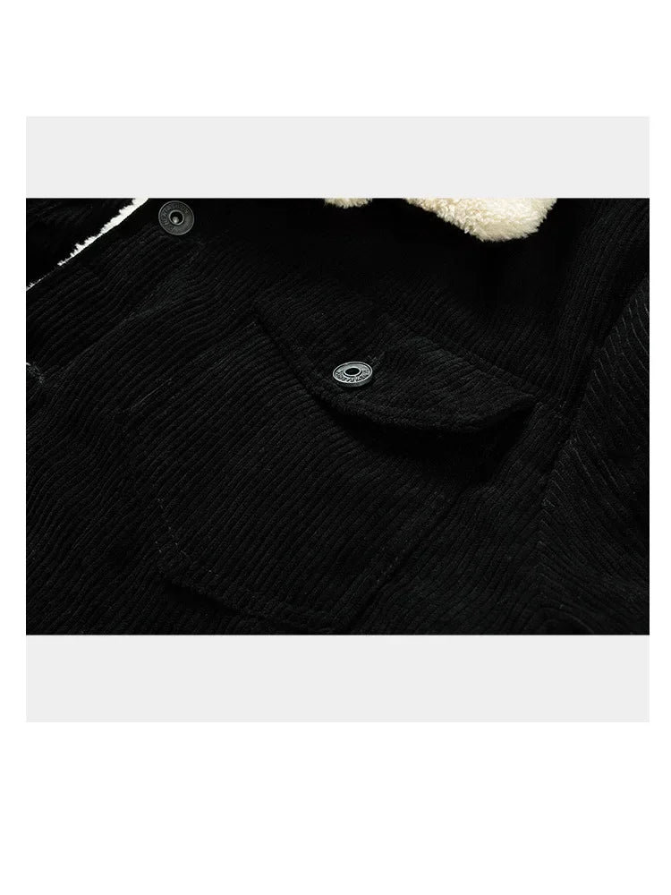 Veste Homme Hiver Velours Côtelé Chaude – Coupe Slim et Doublure Polaire - Vestico