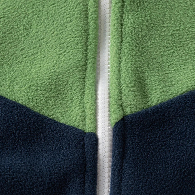 Veste Chaude Garçon à Capuche – Bicolore et Doublée Polaire (7 à 12 ans) - Vestico