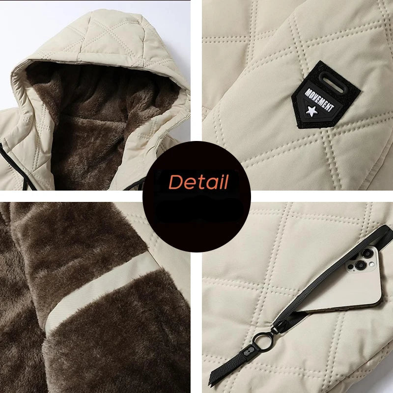 Veste Homme Hiver Polaire Multi-Poches à Capuche – Style Outdoor - Vestico