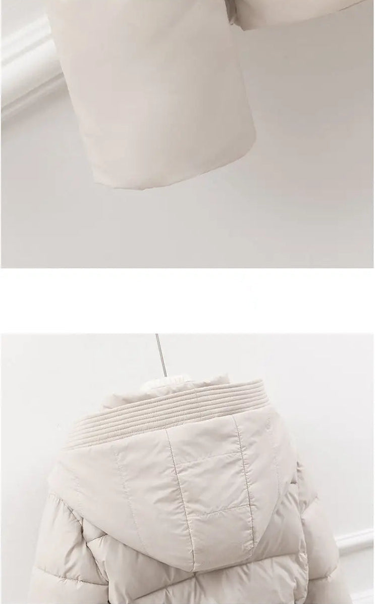 Veste Doudoune Ceinturée à Capuche – Élégance et Chaleur Hivernale