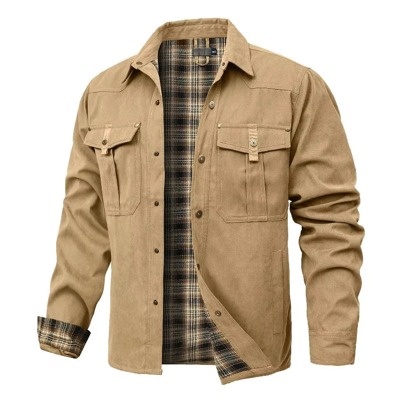 Veste Chemise Homme Printemps – Style Cowboy Décontracté à Boutons Pression - Vestico