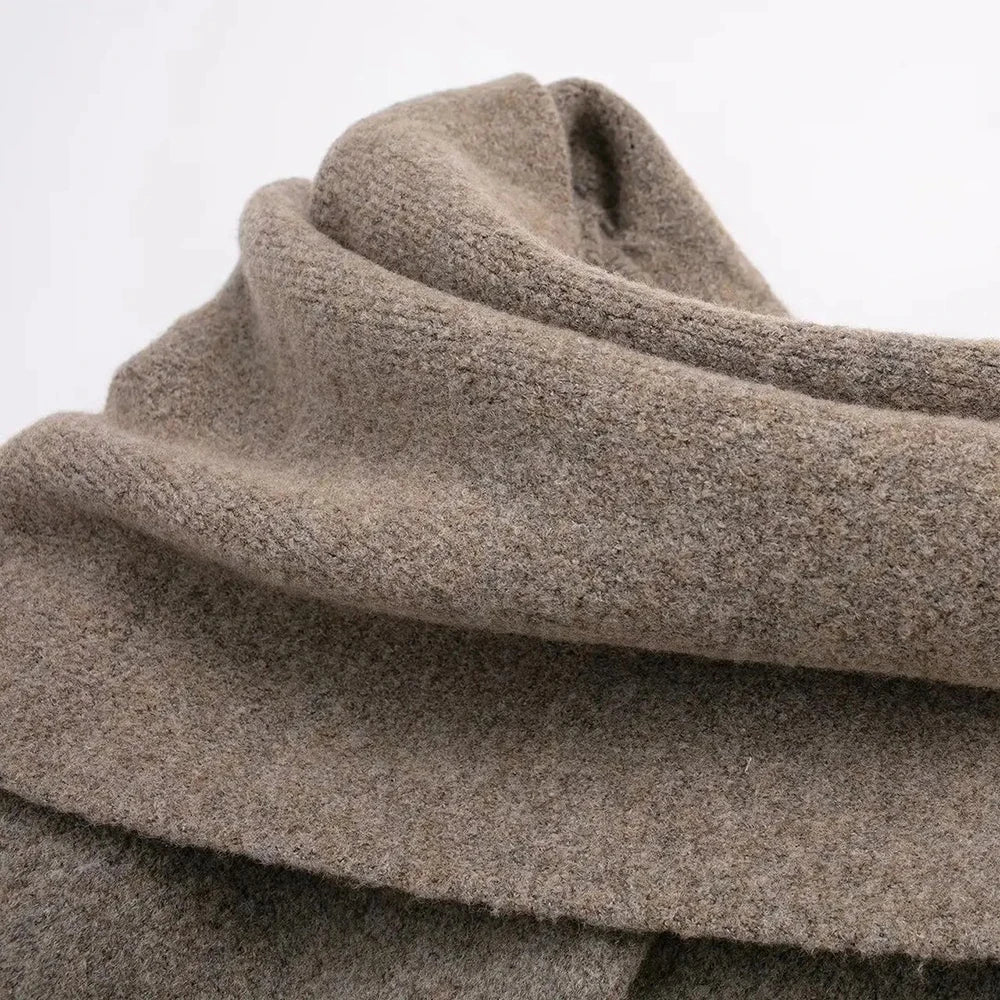 Cardigan Femme Élégant avec Écharpe – Slim & Chic - Vestico