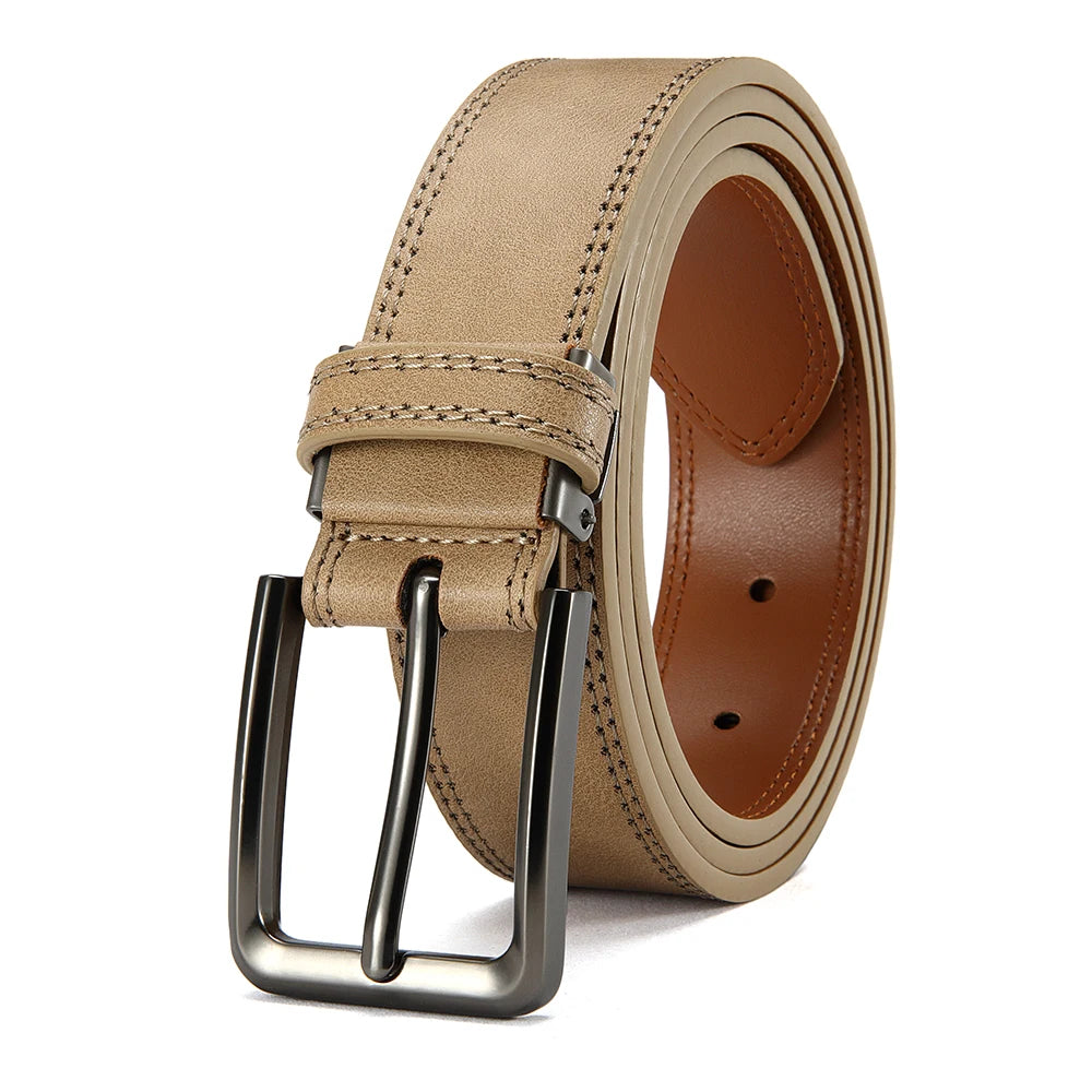 Ceinture Homme en PU – Boucle Automatique, Ajustement Précis & Style Élégant