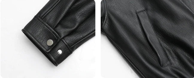 Veste Femme Similicuir – Col Rétro Chic - Vestico