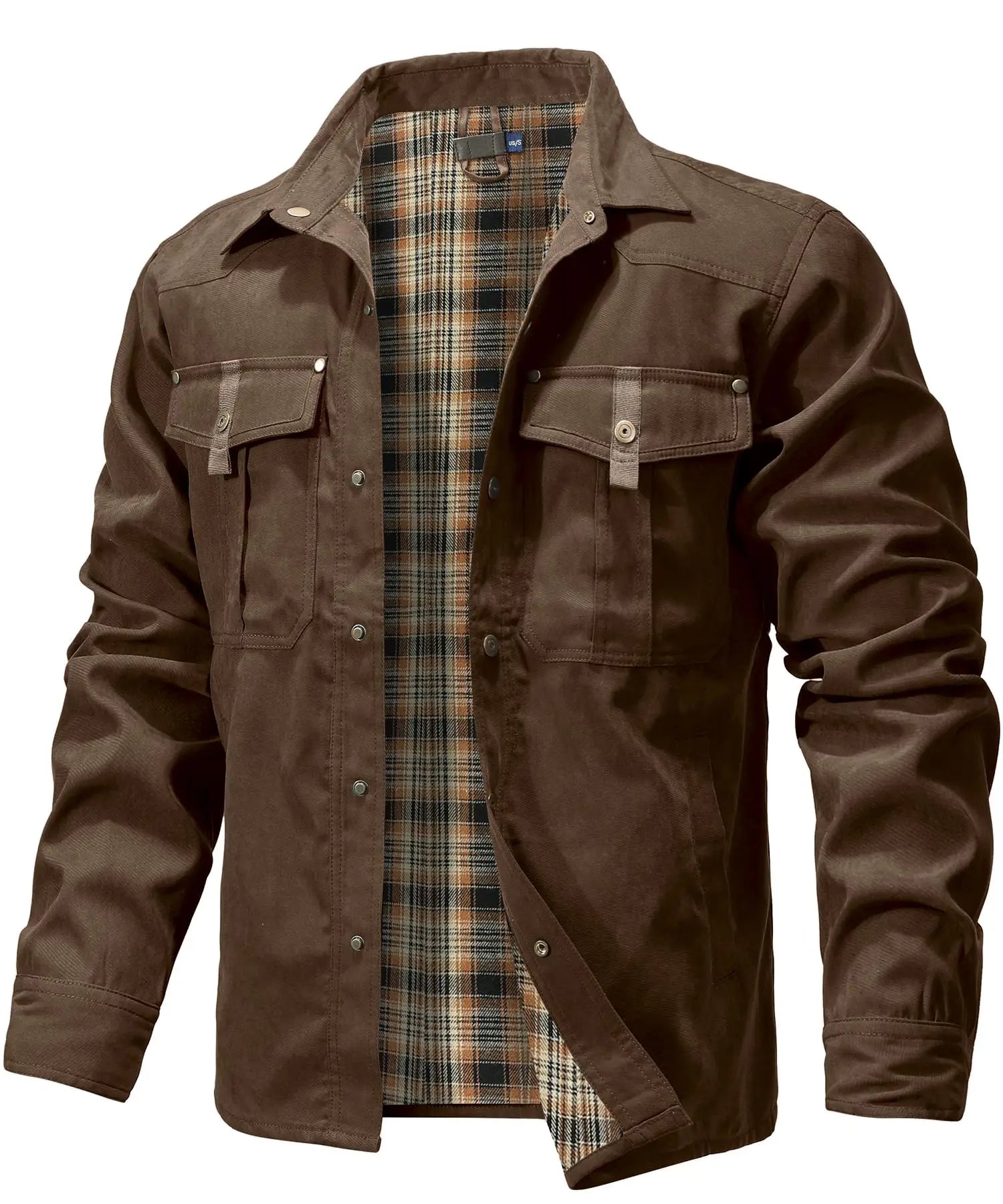 Veste Chemise Homme Printemps – Style Cowboy Décontracté à Boutons Pression - Vestico