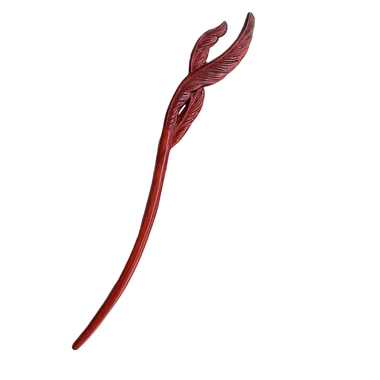 Pic à Cheveux en Bois Sculpté – Style Chinois, Fait Main & Élégant