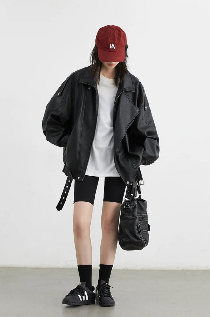 Veste Femme Similicuir – Col Rétro Chic - Vestico