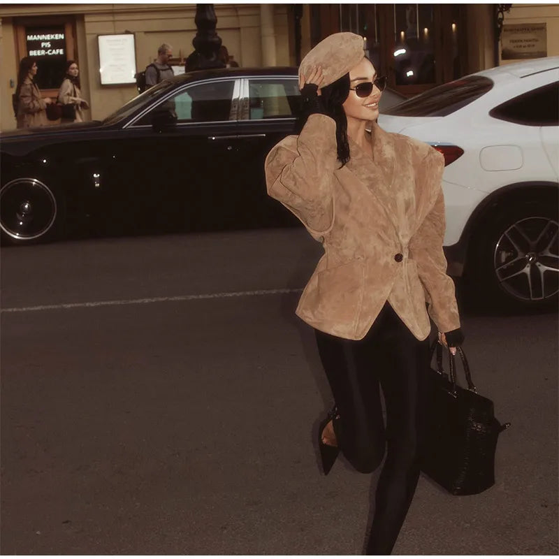 Blazer Femme Ceinturé – Chic & Élégant - Vestico