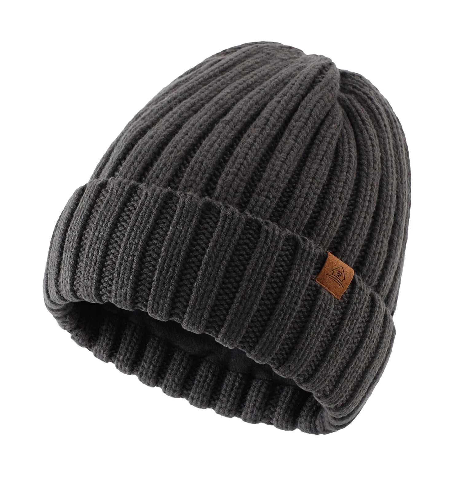 Bonnet Unisexe en Maille – Doublure Velours, Chaud & Confortable - Vestico