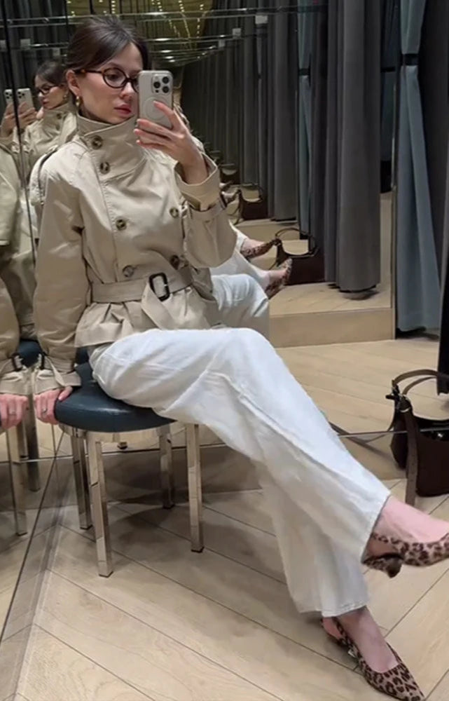 Manteau Ceinturé Chic Femme - Vestico