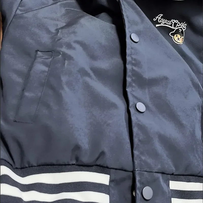 New Spring Autumn Outdoor Clothes for Children Baseball Uniform Boys Loose Casual Jacket Outerwear Girls Cartoon Hooded Jacket - Vestico