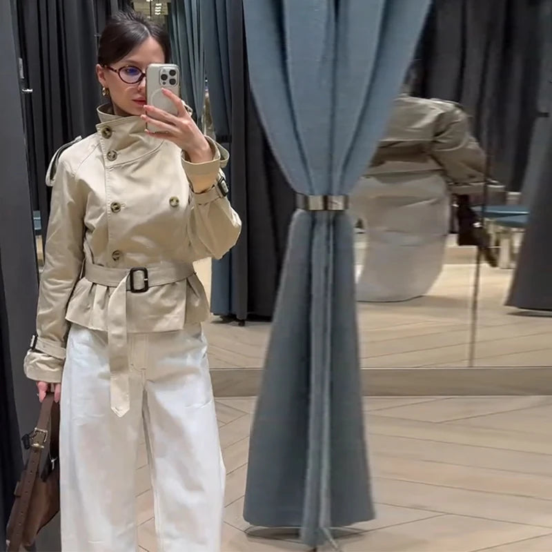 Manteau Ceinturé Chic Femme - Vestico