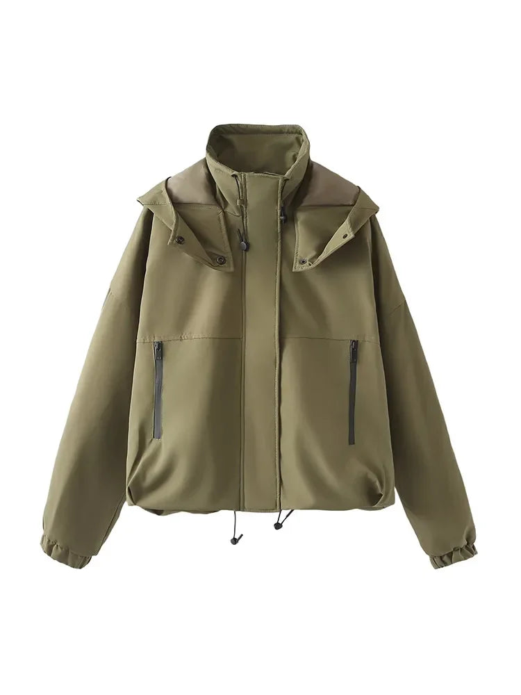 Veste Courte à Capuche Femme – Printemps/Automne - Vestico