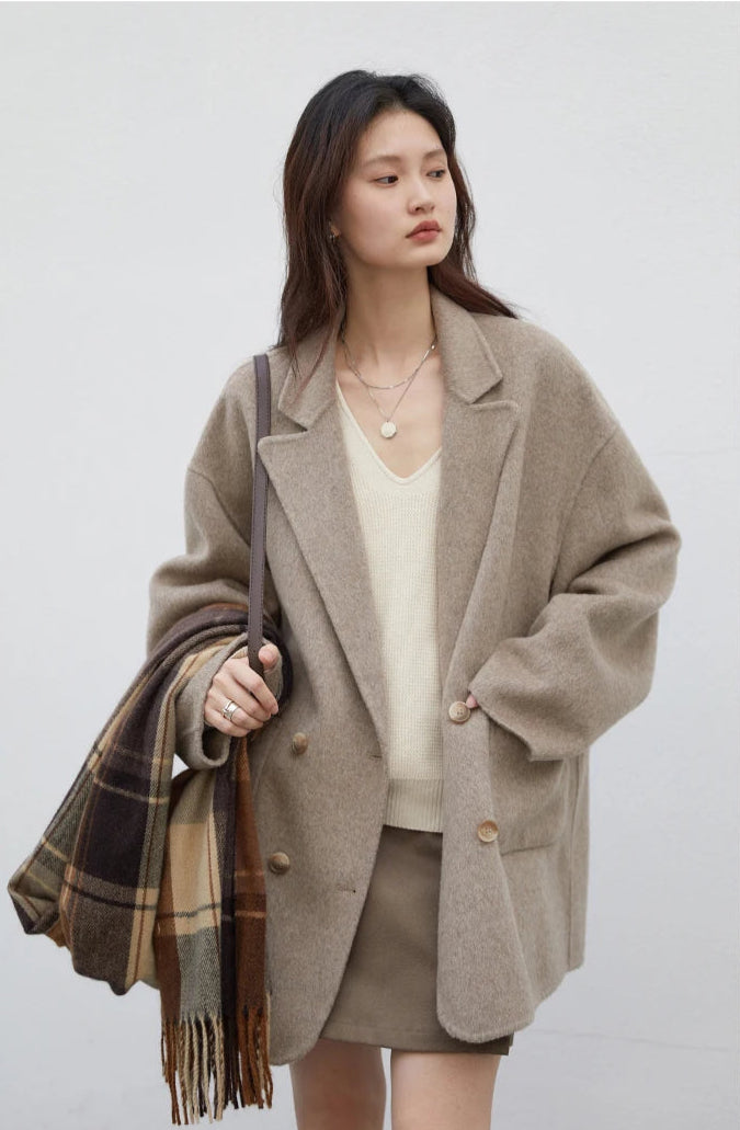 Manteau Laine Femme – Double Face Élégance - Vestico