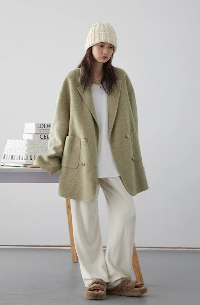 Manteau Laine Femme – Double Face Élégance - Vestico