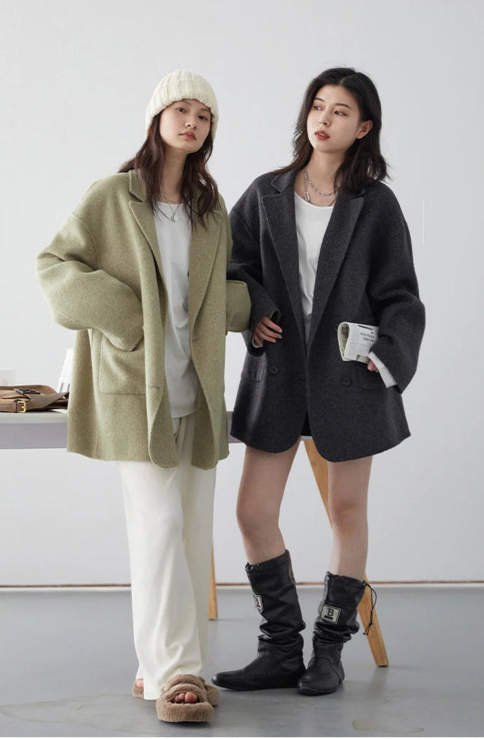 Manteau Laine Femme – Double Face Élégance - Vestico