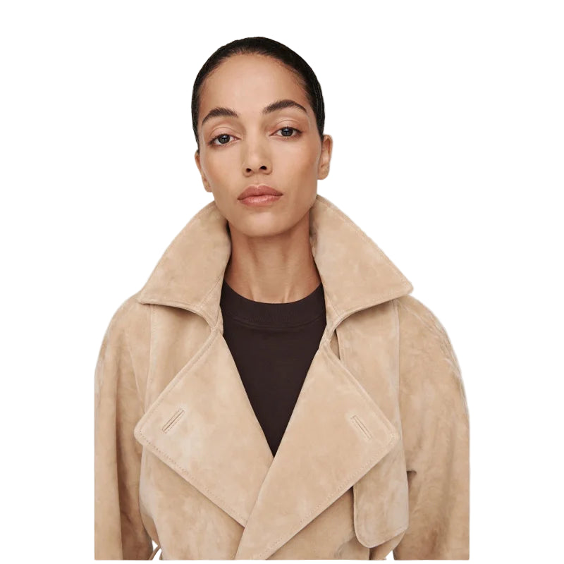 Manteau Femme Col Montant Double-Breasted - Vestico