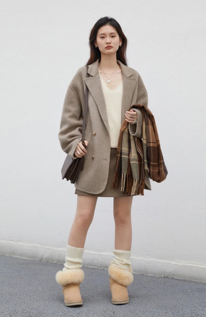 Manteau Laine Femme – Double Face Élégance - Vestico