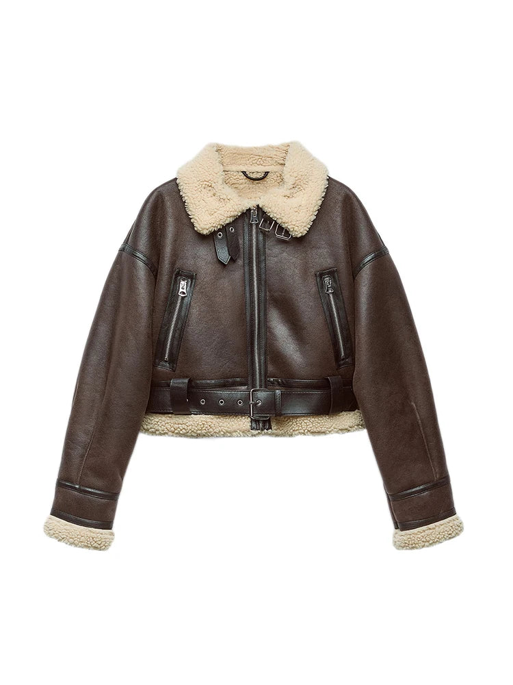 Veste Courte Femme – Fausse Laine Retro - Vestico