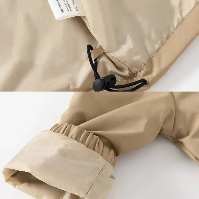 Kids Clothes Windbreaker Coats 2023 Spring Autumn New Boys Trench Jacket Children Windproof Hooded Outerwear 2-6 Years - Vestico