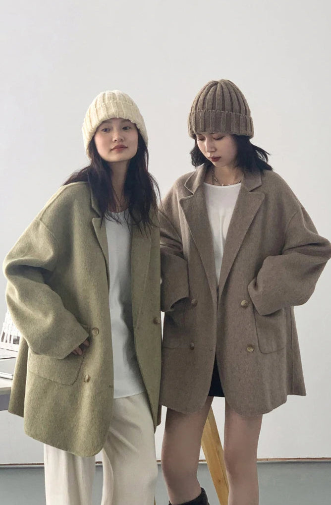 Manteau Laine Femme – Double Face Élégance - Vestico